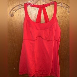 Lululemon Scoop Me Up Tank II in love red size 2